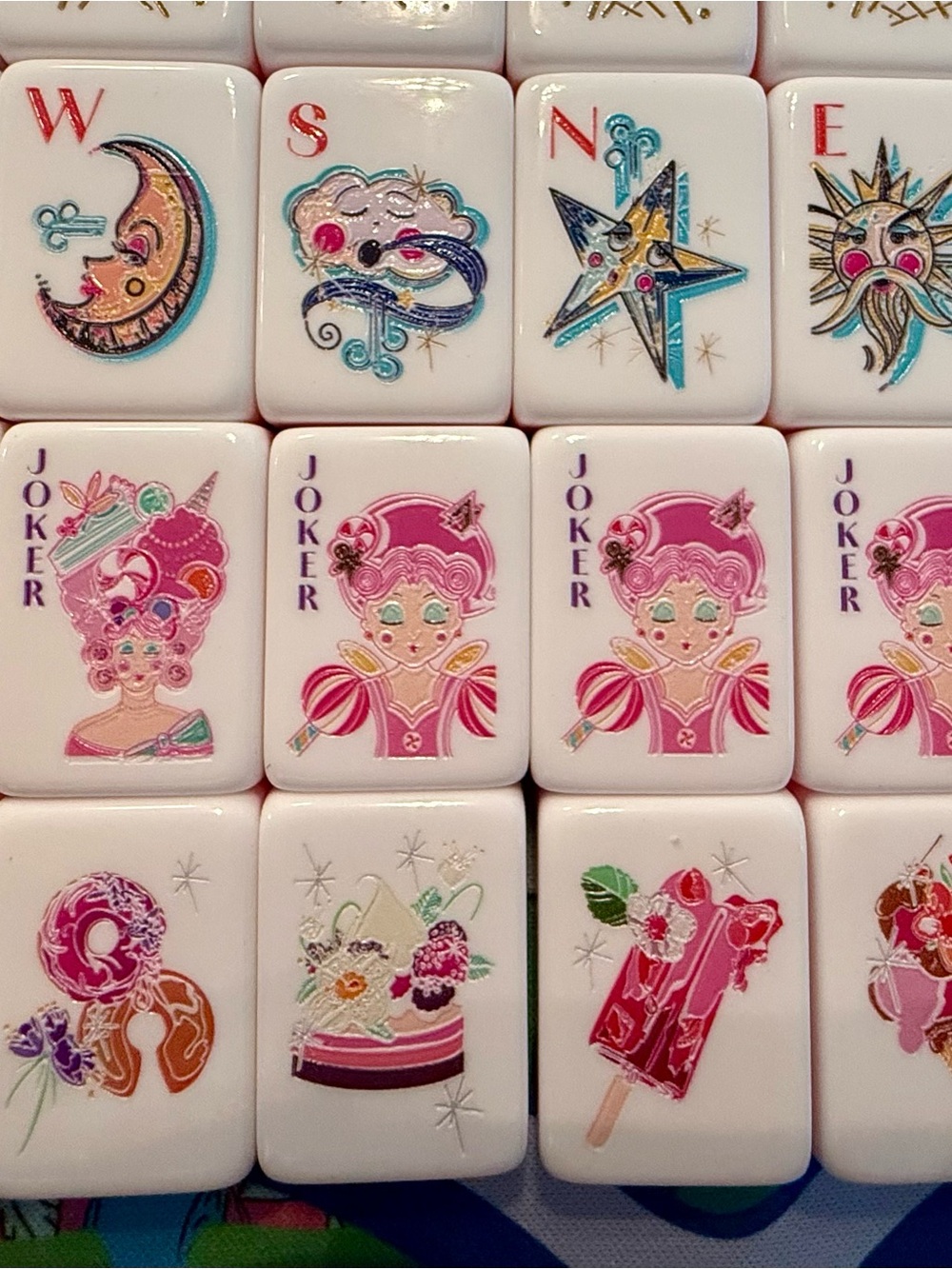 Glitterville Mahjong Tiles